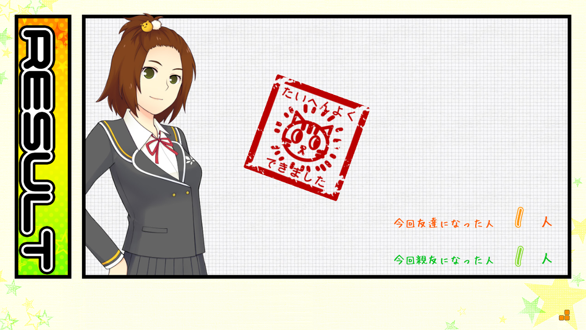 リザルト画面の画像